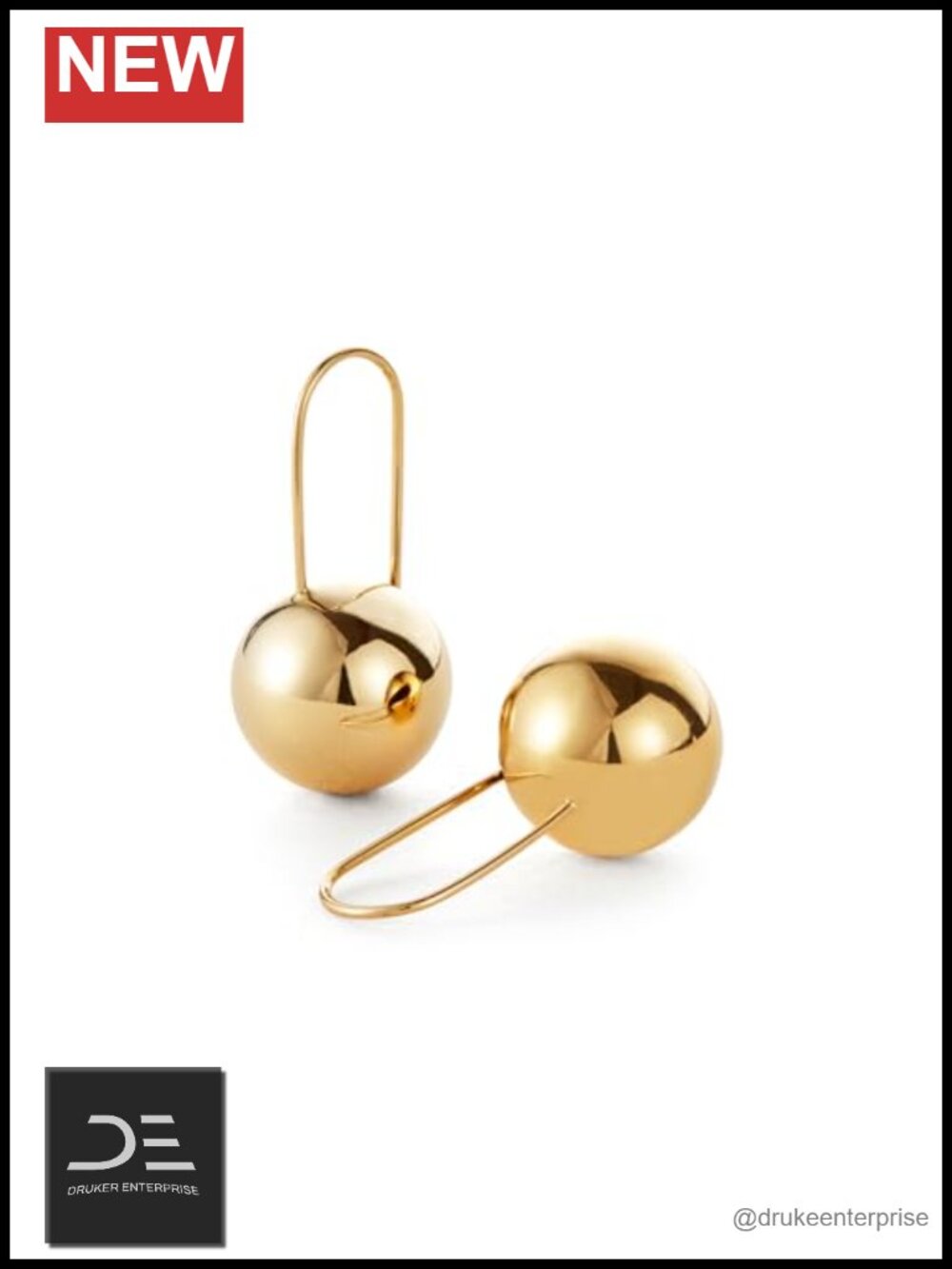 Platinum-Plated Steel Drop & Dangle Earrings with Brass Post